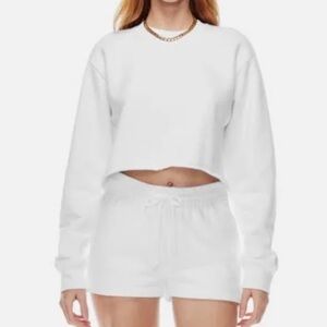 Aritzia cropped Crewneck